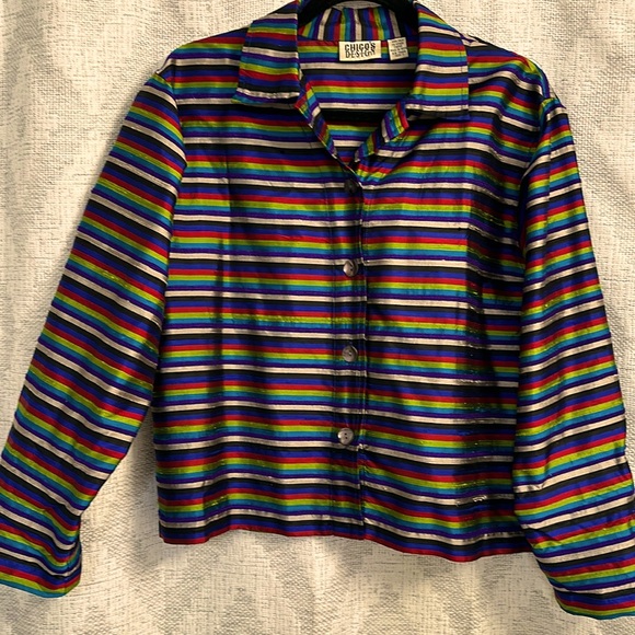 Chico's Jackets & Blazers - Chico’s Dupioni Silk boxy jacket